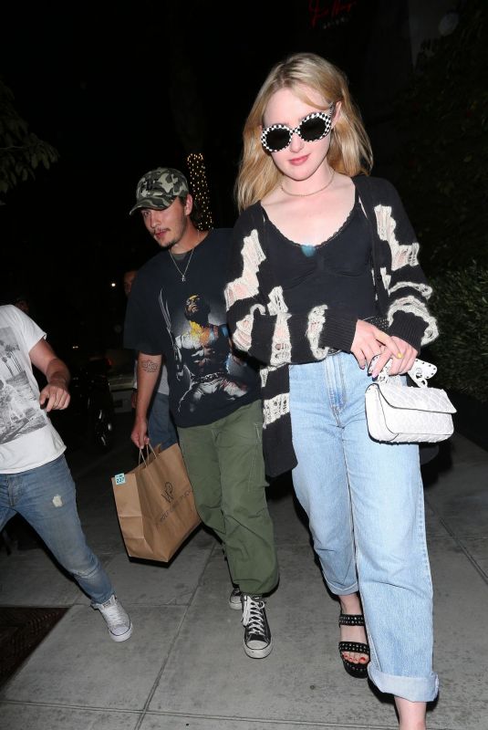 KATHRYN NEWTON at Spago Restaurant in Beverly Hills 08/21/2019