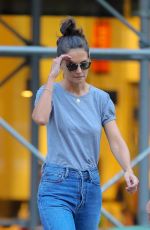 KATIE HOLMES in Denim Out in New York 08/19/2019