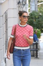 KATIE HOLMES Out and About in New York 04/08/2019