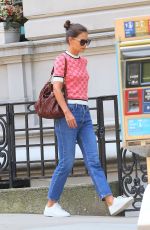 KATIE HOLMES Out and About in New York 04/08/2019