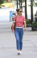 KATIE HOLMES Out and About in New York 04/08/2019