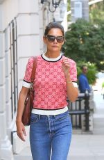 KATIE HOLMES Out and About in New York 04/08/2019