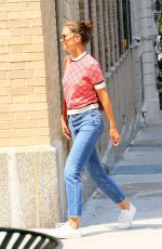KATIE HOLMES Out and About in New York 04/08/2019