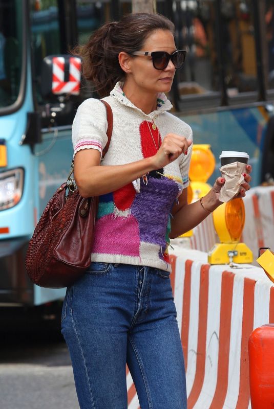 KATIE HOLMES Out and About in New York 08/05/2019