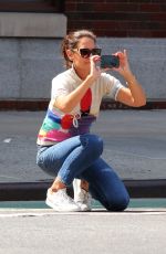 KATIE HOLMES Out and About in New York 08/05/2019