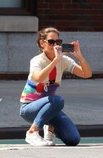 KATIE HOLMES Out and About in New York 08/05/2019