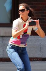 KATIE HOLMES Out and About in New York 08/05/2019