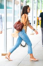 KATIE HOLMES Out and About in New York 08/17/2019