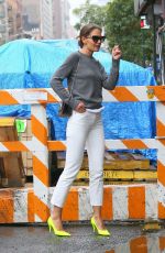 KATIE HOLMES Out and About in New York 08/28/2019