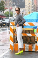 KATIE HOLMES Out and About in New York 08/28/2019