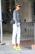 KATIE HOLMES Out and About in New York 08/28/2019