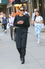 KATIE HOLMES Out in New York 08/29/2019