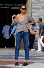 KATIE HOPLMES Out in New York 08/27/2019