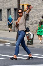 KATIE HOPLMES Out in New York 08/27/2019