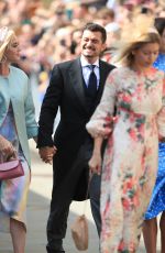 KATY PERRY and Orlando Bloom Arrives Ellie Goulding and Caspar Jopling Wedding in London 08/31/2019