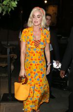 KATY PERRY Arrives at Ham Yard Hotel in London 08/28/2019