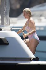 KATY PERRY in Swimsuit at a Yacht in Spain 07/26/2019