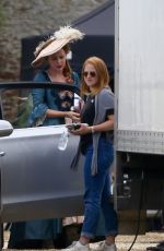 KEELEY HAWES on the Set of Rebecca and the Stars in Guildford 08/08/2019