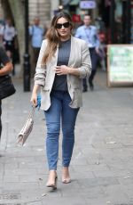 KELLY BROOK Arrives at Global Offices in London 08/08/2019