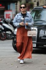 KELLY BROOK Arrives at Global Radio in London 08/09/2019