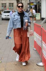 KELLY BROOK Arrives at Global Radio in London 08/09/2019