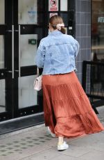 KELLY BROOK Arrives at Global Radio in London 08/09/2019