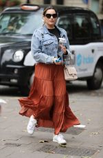 KELLY BROOK Arrives at Global Radio in London 08/09/2019