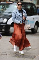 KELLY BROOK Arrives at Global Radio in London 08/09/2019