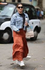KELLY BROOK Arrives at Global Radio in London 08/09/2019