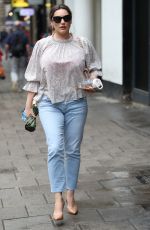 KELLY BROOK Arrives at Global Radio in London 08/12/2019