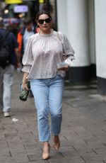 KELLY BROOK Arrives at Global Radio in London 08/12/2019