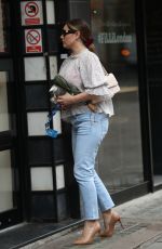 KELLY BROOK Arrives at Global Radio in London 08/12/2019