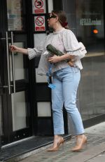 KELLY BROOK Arrives at Global Radio in London 08/12/2019