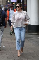 KELLY BROOK Arrives at Global Radio in London 08/12/2019