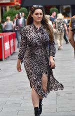 KELLY BROOK Arrives at Global Radio in London 08/15/2019