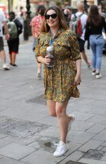 KELLY BROOK Arrives at Heart Radio in London 08/19/2019