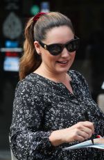 KELLY BROOK Leaves Weekend Breakfast Show in London 08/17/2019