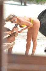 KELLY KELLY in Bikinis on the Beach in Tulum 08/19/2019