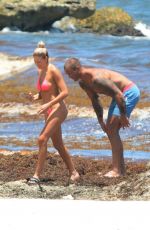 KELLY KELLY in Bikinis on the Beach in Tulum 08/19/2019