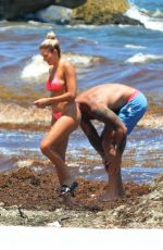 KELLY KELLY in Bikinis on the Beach in Tulum 08/19/2019