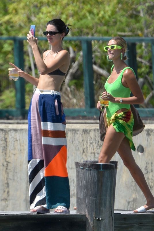 KENDALL JENNER and HAILEY BALDWIN in Swimsuit and Bikinis on Vacation in Jamaca 08/26/2019