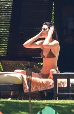 KENDALL JENNER and HAILEY BIEBER in Bikinis on Vacation in Jamaica 08/27/2019