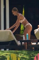 KENDALL JENNER and HAILEY BIEBER in Bikinis on Vacation in Jamaica 08/27/2019