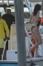 KENDALL JENNER and HAILEY BIEBER in Biknis at Hailey