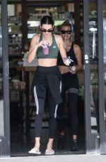 KENDALL JENNER and HAILEY BIEBER Leaves Pilates Class in West Hollywood 08/19/2019
