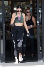 KENDALL JENNER and HAILEY BIEBER Leaves Pilates Class in West Hollywood 08/19/2019