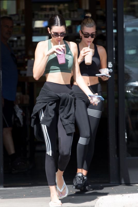 KENDALL JENNER and HAILEY BIEBER Leaves Pilates Class in West Hollywood 08/19/2019