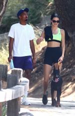 KENDALL JENNER Out Hikking with Her Dog in Los Angeles 08/14/2019