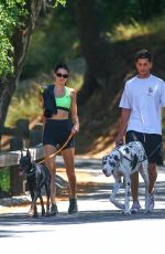KENDALL JENNER Out Hikking with Her Dog in Los Angeles 08/14/2019