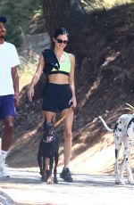 KENDALL JENNER Out Hikking with Her Dog in Los Angeles 08/14/2019